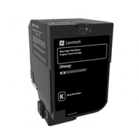 TONER LASER LEXMARK 74C4HK0 NEGRO, ALTO RENDIMIENTO, HASTA 20000 PAGINAS, MODELOS CS725DE ,CS720DE LEXMARK 74C4HK0