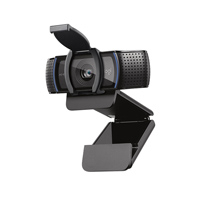 WEBCAM LOGITECH C920S FULL HD 1080P A 30 FPS ZOOM 1.2X 3MP ENFOQUE AUTOMATICO TAPA PARA LA LENTE NEGRO