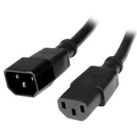 CABLE DE CORRIENTE DE 90CM DE EXTENSION - C14 A C13 - 14 AWG - 15A 125V - DE SERVICIO PESADO - STARTECH.COM MOD. PXT100143