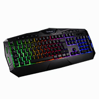 TECLADO MEMBRANA OCELOT GAMING OGEK03 / RETROILUMINADO / 105 TECLAS / ANTHIGOSTING / USB / COLOR NEGRO