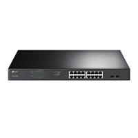 SWITCH |TP-LINK | TL-SG1218MPE | 16 PUERTOS RJ45 GIGABIT 10 / 100 / 1000 MBPS POE CON 2 PUERTOS RJ45 GIGABIT Y 2 RANURAS SFP GIGABIT COMBO |  ADMINISTRABLE | PARA RACK 19 PULGADAS TP LINK TL-SG1218MPE