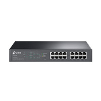 SWITCH | TP-LINK | TL-SG1016PE | 16 PUERTOS RJ45 10 / 100 / 1000 | NO ADMINISTRABLE | CON 8 PUERTOS POE+  TP LINK TL-SG1016PE