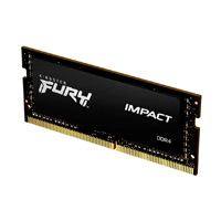 MEMORIA RAM KINGSTON SODIMM DDR4 16GB 3200MT/S FURY IMPACT BLACK CL20 260PIN 1.2V C/DIFUSOR DE CALOR P/LAPTOP KF432S20IB/16