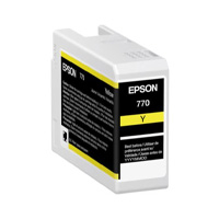CARTUCHO EPSON MODELO T770 ULTRACHROME PRO 10 AMARILLO, PARA PLOTTER P700 (25ML) EPSON T770420