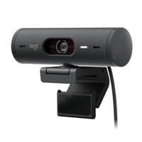 WEBCAM LOGITECH BRIO 500 GRAFITO FHD 1080 A 30 FPS AUTO ENFOQUE, MICRÓFONO IA US