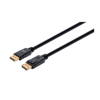 CABLE DISPLAYPORT,MANHATTAN,355582, V1.4 M-M, 3.0M NEGRO 8K60HZ MANHATTAN 355582
