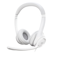 AUDIFONOS DIADEMA LOGITECH H390 SUPRESION DE RUIDO CONTROL DE VOLUMEN USB BLANCO