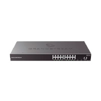 SWITCH POE GRANDSTREAM GWN7802P  / GIGABIT POE ADMINISTRABLE  /  16 PUERTOS 10 / 100 / 1000 MBPS 4 PUERTOS SFP UPLINK  /  HASTA 240W  /  COMPATIBLE CON GWN CLOUD GRANDSTREAM GWN7802P