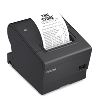 MINIPRINTER EPSON TM-T88VII, TERMICA, 80 MM O 58 MM, SERIAL, USB, ETHERNET RECIBO /AUTOCORTADOR, NEGRA