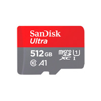 MEMORIA SANDISK MICRO SDXC 512GB ULTRA 150MB/S CLASE 10 C/ADAPTADOR SDSQUAC-512G-GN6MA