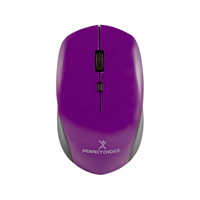MOUSE INALAMBRICO 1600 DPI OPTICO CONECTOR USB PERFECT CHOICE ROOT PRO - MORADO