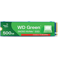 UNIDAD DE ESTADO SOLIDO SSD INTERNO WD GREEN SN350 500GB M.2 2280 NVME PCIE GEN3 LECT.2400MBS ESCRIT.1500MBS PC LAPTOP MINIPC WDS500G2G0C