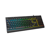 TECLADO ACTECK AUREAN PRO TA477G  /  ALAMBRICO USB  /  MULTIMEDIA  /  ILUMINACION RGB  /  ANTI-GHOSTING  /  105 TECLAS /  MEMBRANA  /  ESPA