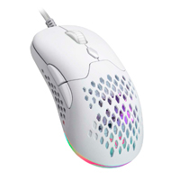 MOUSE GAMER BALAM RUSH SPEEDER PERFORM MG979 / INALAMBRICO / ALAMBRICO - BLUETOOTH / 7 BOTONES SCROLL / OPTICO / 5000 DPI AJUSTABLES / RGB / CARCAZAS INTERCAMBIABLES / BLANCO / BR-936859