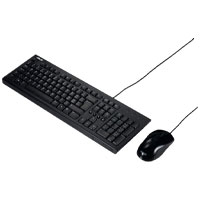 KIT ASUS U2000, TECLADO Y MOUSE ALAMBRICO USB, CABLE 1.5M, 1
