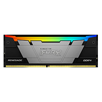 MEMORIA RAM KINGSTON DIMM DDR4 16GB 3200MT/S FURY RENEGADE BLACK XMP RGB CL16 288PIN 1.35V C/DISIPADOR DE CALOR P/PC/GAMER/ALTO RENDIMIENTO KF432C16RB12A/16