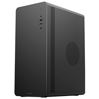 GABINETE MICRO TORRE QUARONI MICRO ATX, MINI ITX/1USB 2.0 1USB 3.0/USB 3.0/VERTICE CURVO/FUENTE 500 W/NEGRO
