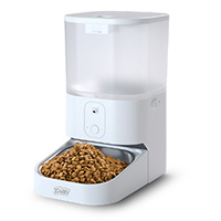 COMEDERO INTELIGENTE CON CAMARA PARA MASCOTAS DE 6 LITROS MANEJO CON APP CON PLATO DE ACERO INOXIDABLE PARA PERROS Y GATOS