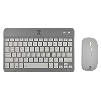 KIT TECLADO Y MOUSE INALAMBRICO BLUETOOTH RECARGABLE ERGONOMICO COMPACTO PERFECT CHOICE GENOVA - NEGRO PERFECT CHOICE PC-201250
