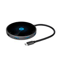 DOCKING USB, MANHATTAN,166560,-C  8 PTOS, HDMI, USB-C PD,3XU