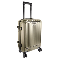 MALETA RIGIDA ROTACION 360 GRADOS EN RUEDAS CON TROLLEY PERFECT CHOICE AIRLY - GRIS