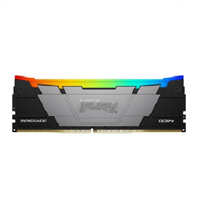 MEMORIA RAM KINGSTON DIMM DDR4 32GB 3200MT/S FURY RENEGADE BLACK XMP RGB CL16 288PIN 1.35V C/DISIPADOR DE CALOR P/PC/GAMER/ALTO RENDIMIENTO KF432C16RB2A/32