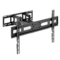 SOPORTE ACTECK ENFORCE MOTION SP484 / PARA PANTALLA -TELEVISION / 37-80 PULG / MAX 40 KG / INCLINACION 3-15 GRADOS / GIRO 60 GRADOS / VESA / FIJACION A MURO / ACERO / NEGRO / AC-939713