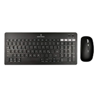 KIT DE TECLADO Y MOUSE REGARGABLE INALAMBRICO NEGRO ZEBRARY PERFECT CHOICE