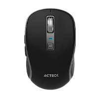 MOUSE ACTECK OPTIMIZE TRIP PRO MI580 / INALAMBRICO / 1600 DPI AJUSTABLE / 6 BOTONES SCROLL / RECARGABLE / DUAL DONGLE USB 2.4 GHZ 2 BLUETOOTH / WIN MAC ANDROID / NEGRO / AC-939591