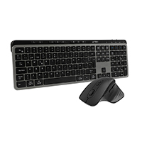 KIT ACTECK CREATOR KREA MK755 / TECLADO Y MOUSE / INALAMBRICO DUAL / MULTIDISPOSITIVO / RECARGABLE / DONGLE USB BT / WIN - MAC / ESPAÑOL / 118 TECLAS / 2000 DPI / OPTICO / NEGRO - GRIS / AC-940160