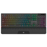 TECLADO GAMER BALAM RUSH DOMINATE EXPERT GK979I / DUAL RECARGABLE / USB C - BT DONGLE / MULTIDISPOSITIVOS / RGB / 105 TECLAS / ESPAÑOL / ERGONOMICO / MECANICO / WIN- IOS - ANDROID / NEGRO / BR-940382