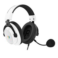 AUDIFONOS GAMER BALAM RUSH AVIATOR EXPERT HA777  /  ALAMBRICOS USB- 3. 5 MM  /  DIADEMA  /  PC - DISP. MOVILES - CONSOLA  /  MICROFONO OMNIDIRECCIONAL  /  ILUMINACION RGB  /  SONIDO ESTEREO  /  BLANCO