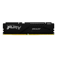 MEMORIA RAM KINGSTON DIMM DDR5 8GB 5200MT/S FURY BEAST BLACK CL40 288PIN 1.25V C/DISIPADOR DE CALOR P/PC/GAMER/ALTO RENDIMIENTO KF552C40BB-8