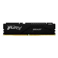 MEMORIA RAM KINGSTON DIMM DDR5 16GB 6400MT/S FURY BEAST BLACK EXPO CL32 288PIN 1.4V C/DISIPADOR DE CALOR P/PC/GAMER/ALTO RENDIMIENTO KF564C32BBE-16