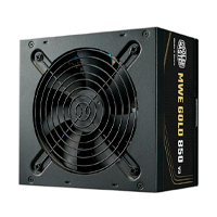 FUENTE DE PODER COOLER MASTER 850W / MWE V3 ATX 3.1 / 80PLUS GOLD CERTIFICADA / NO MODULAR / GAMER