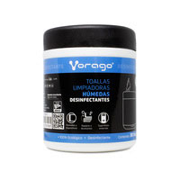 TOALLAS HUMEDAS DESINFECTANTES VORAGO CLN-107 BOTE 30PZ