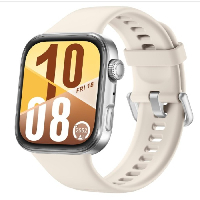 HUAWEI WATCH FIT 4, PANTALLA TACTIL 1.82 AMOLED, COLOR BLANCO. PESO 27G