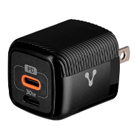 CARGADOR PARA PARED AU-355 FAST CHARGE 3.0 A 1 USB C 30W NEGRO