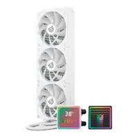 ENFRIAMIENTO LIQUIDO GAMER BALAM RUSH CRYO PRISM 360 ICE  /  3 VENTILADORES  /  120MM  /  RODAMIENTO CERAMICO  /  ARGB  /  67.5 CFM  /  1800 RPM  /  BLANCO  /  BR-944076 BALAM RUSH BR-944076