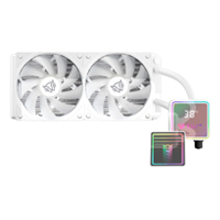 ENFRIAMIENTO LIQUIDO GAMER BALAM RUSH CRYO PRISM 240 ICE  /  2 VENTILADORES  /  120MM  /  RODAMIENTO CERAMICO  /  ARGB  /  67.5 CFM  /  1800 RPM  /  BLANCO  /  BR-944052 BALAM RUSH BR-944052