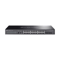 TP LINK SWICTH SG5428X AMINISTRABLE L3 APILABLE DE 24 PUERTOS GIGABIT 4 RANURAS DE 10G TP LINK SG5428X