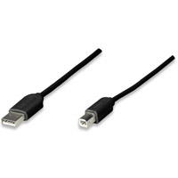 CABLE USB,MANHATTAN,342650, A-B 1.8M, NEGRO ECONOMICO