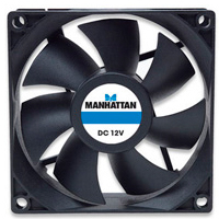 VENTILADOR,MANHATTAN,700320, 80X80X25 MM, 4 PINES,GABINETE CPU MANHATTAN 700320