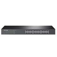 SWITCH | TP-LINK | TL-SF1024 | 24 PUERTOS RJ45 10 / 100 MBPS | NO ADMINISTRABLE | PARA RACK DE 19 PULGADAS TP LINK TL-SF1024