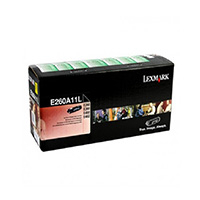 TONER LASER LEXMARK COLOR NEGRO RENDIMIENTO ESTANDAR, NP E260A11L, HASTA 3500 PAGINAS, MODELOS E260DN, E460DN, E360DN. LEXMARK E260A11L