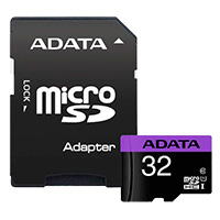 MEMORIA ADATA MICRO SDHC 32GB UHS-I CLASE 10 C/ADAPTADOR (AUSDH32GUICL10-RA1)