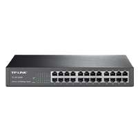 SWITCH |TP-LINK | TL-SF1024D | 24 PUERTOS RJ45 10 / 100 MBPS | NO ADMINISTRABLE | PARA ESCRITORIO O RACK DE 13 PULGADAS TP LINK TL-SF1024D