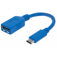 CABLE USB,MANHATTAN,353540,-C V3.1, C-AH 15CM,MACHO-HEMBRA MANHATTAN 353540